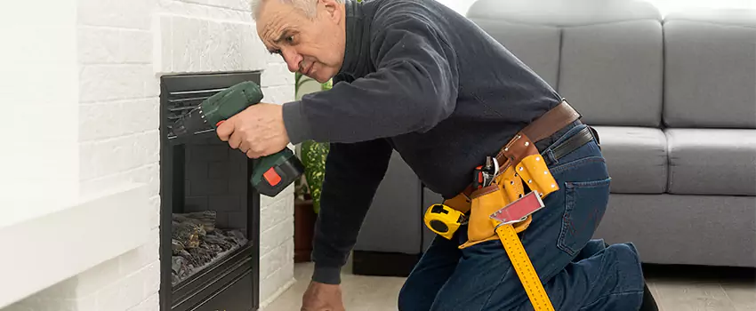 New Indoor Fireplace Installation in Paramus, New Jersey