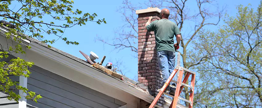Vinyl and PVC Chimney Flashing Installation in Paramus, NJ