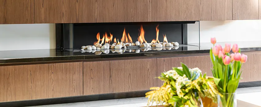 Double-height Fireplace Design Refurbishment in Paramus, New Jersey